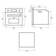 EVELUX Духовой шкаф EO 637 PB