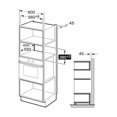 DeLonghi Встраиваемая микроволновая печь DMO 25BB ROMA DeLonghi Встраиваемая микроволновая печь DMO 25BB ROMA