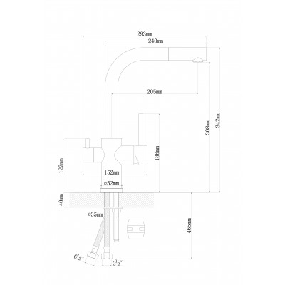 Смеситель Флорентина Кристалл FL цвет коричневый Смеситель Флорентина Кристалл FL цвет коричневый