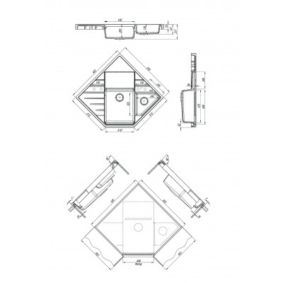 Кухонная мойка Флорентина БОМБЕЙ мокко Кухонная мойка Флорентина БОМБЕЙ мокко