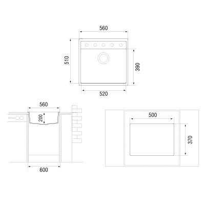 Кухонная мойка TopZero Georgia Smoke Кухонная мойка TopZero Georgia Smoke