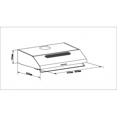 Вытяжка LEX SIMPLE 2M 600 WHITE Вытяжка LEX SIMPLE 2M 600 WHITE