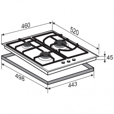 Варочная поверхность Zigmund & Shtain M 26.4 W Варочная поверхность Zigmund & Shtain M 26.4 W