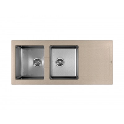 Кухонная мойка Флорентина КОМБИ 1160 песочный Кухонная мойка Флорентина КОМБИ 1160 песочный