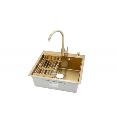 Мойка ARONA ARS 550*505 GOLD PVD NANO Мойка ARONA ARS 550*505 GOLD PVD NANO