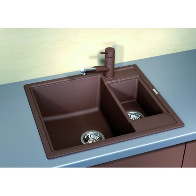 Кухонная мойка Флорентина ЛИПСИ 580 К коричневый Кухонная мойка Флорентина ЛИПСИ 580 К коричневый