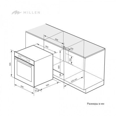MILLEN MEO 602 BL духовой шкаф MILLEN MEO 602 BL духовой шкаф