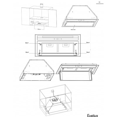 EVELUX Вытяжка Himmel 60 BG EVELUX Вытяжка Himmel 60 BG