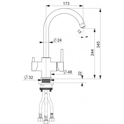 Смеситель Клио ИТ цвет мокко FSm, (РОССИЯ) Смеситель Клио ИТ цвет мокко FSm, (РОССИЯ)