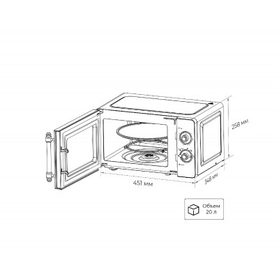 Микроволновая печь LEX FSMO M.03 IV Микроволновая печь LEX FSMO M.03 IV