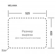 кухонная мойка TopZero Melania Graphite (555x460.15-55)