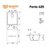 Мойка ULGRAN Quartz Forte 425-10 песок Мойка ULGRAN Quartz Forte 425-10 песок