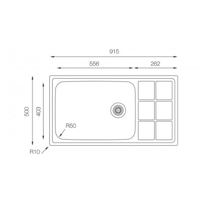 Кухонная мойка TopZero (prime) LTP 915.500.GT8K Кухонная мойка TopZero (prime) LTP 915.500.GT8K