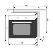 Духовой шкаф LEX EDM 040 IX