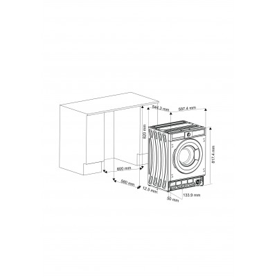 DeLonghi стиральная машина встраиваемая DWMI 845 VI ISABELLA DeLonghi стиральная машина встраиваемая DWMI 845 VI ISABELLA