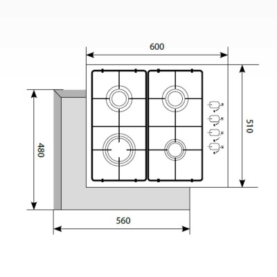 Варочная поверхность LEX GVS 644-1 IX Варочная поверхность LEX GVS 644-1 IX