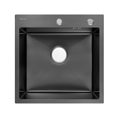 Мойка ARONA ARS 500*505 BLACK DECOR PVD NANO Мойка ARONA ARS 500*505 BLACK DECOR PVD NANO