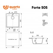 Мойка ULGRAN Quartz Forte 505-01 Жасмин
