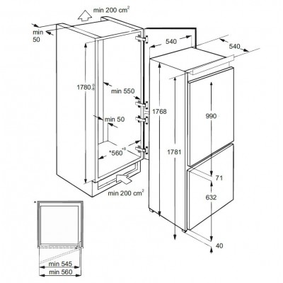 Холодильник LEX RBI 201 NF Холодильник LEX RBI 201 NF
