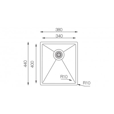 Кухонная мойка TopZero ColorX TNL 340 GOLD Кухонная мойка TopZero ColorX TNL 340 GOLD