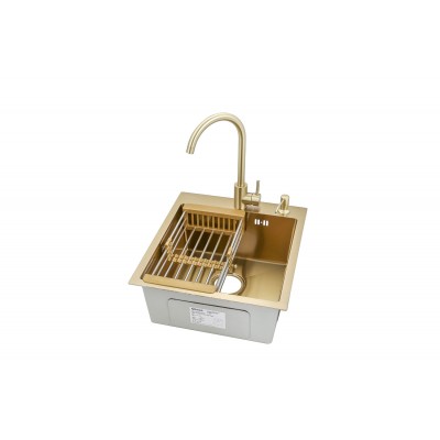 Мойка ARONA ARS 450*505 GOLD PVD NANO Мойка ARONA ARS 450*505 GOLD PVD NANO