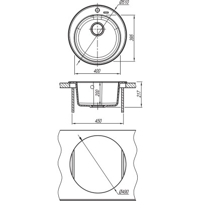 Кухонная мойка Флорентина НИКОСИЯ коричневый Кухонная мойка Флорентина НИКОСИЯ коричневый