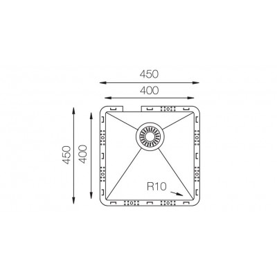 Кухонная мойка TopZero TZ RS400 GOLD ROSE Кухонная мойка TopZero TZ RS400 GOLD ROSE