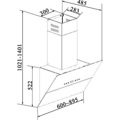 Вытяжка KORTING KHC 69080 GВ Вытяжка KORTING KHC 69080 GВ