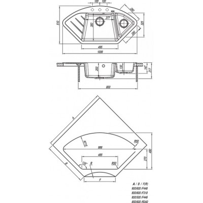 Кухонная мойка Флорентина ВЕСТА бежевый Кухонная мойка Флорентина ВЕСТА бежевый