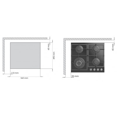 KANZLER газовая варочная поверхность KM 516 M KANZLER газовая варочная поверхность KM 516 M