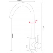 Смеситель ARONA ARM 202 BLACK PVD