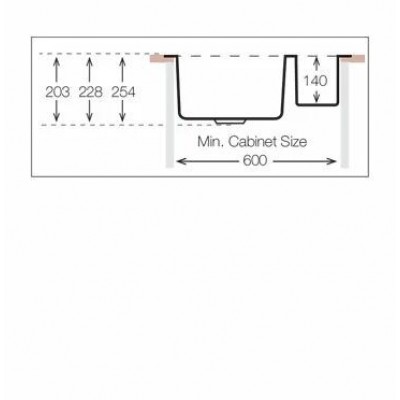 Кухонная мойка TopZero (prime) TNL 340.70.30 GT12K L Кухонная мойка TopZero (prime) TNL 340.70.30 GT12K L
