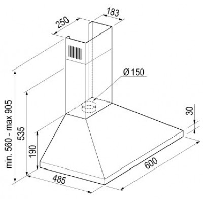 Вытяжка KORTING KHC 6431 X Вытяжка KORTING KHC 6431 X