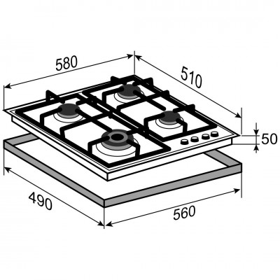 Варочная поверхность Zigmund & Shtain G 14.6 B Варочная поверхность Zigmund & Shtain G 14.6 B
