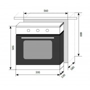 Духовой шкаф LEX EDM 070 WH