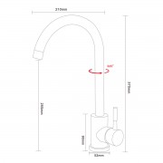Смеситель ARONA ARM 202 BLACK PVD