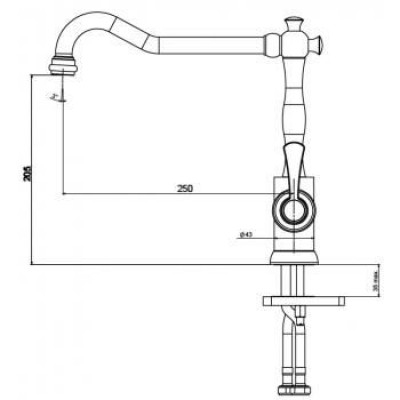 Смеситель TopZero RUBATO GOLD ROSE Смеситель TopZero RUBATO GOLD ROSE