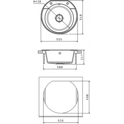 Кухонная мойка Флорентина ЭЛЬБА коричневый Кухонная мойка Флорентина ЭЛЬБА коричневый