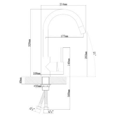 Кухонный смеситель TopZero WIX 203 STCR Кухонный смеситель TopZero WIX 203 STCR