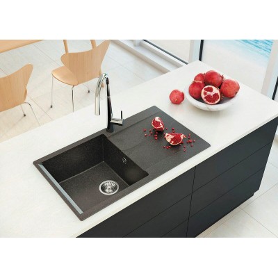 TOLERO GELCOAT Costa-860 мойка, цвет Черный TOLERO GELCOAT Costa-860 мойка, цвет Черный