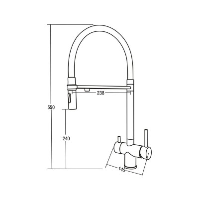 Кухонный смеситель ARONA ARM 309 SATIN Кухонный смеситель ARONA ARM 309 SATIN