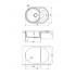 Кухонная мойка Флорентина РОДОС 760 черный Кухонная мойка Флорентина РОДОС 760 черный