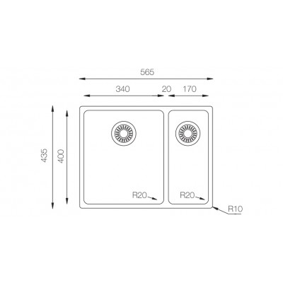 Кухонная мойка TopZero (prime) MU 340.70.30.GT10K Кухонная мойка TopZero (prime) MU 340.70.30.GT10K