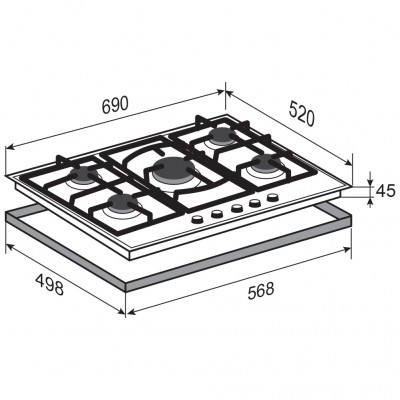 Варочная поверхность Zigmund & Shtain M 26.7 B Варочная поверхность Zigmund & Shtain M 26.7 B