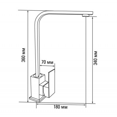 Смеситель Gerdamix OSCURO серый (PL-14) Смеситель Gerdamix OSCURO серый (PL-14)