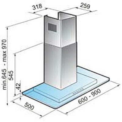 Вытяжка KORTING KHC 6956 X Вытяжка KORTING KHC 6956 X