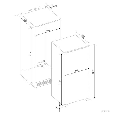 Холодильник Zigmund & Shtain BR 12.1221 SX Холодильник Zigmund & Shtain BR 12.1221 SX