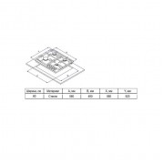 EVELUX Варочная поверхность HEG 600 WG