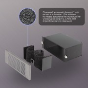 Zigmund & Shtain FIL_CARB_H15 фильтр к варочным с вытяжкой 303.6 и 311.75