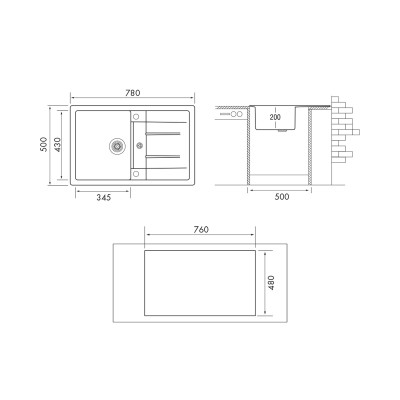 Кухонная мойка TopZero Juliet Titan Кухонная мойка TopZero Juliet Titan